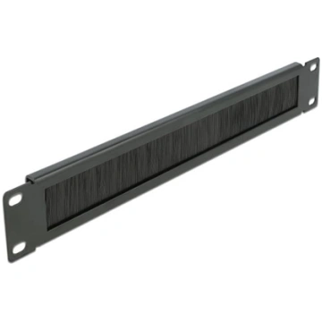 Delock 19″ Cable Management Brush Strip 1U black 6