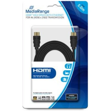 CABLE HDMI-HDMI 5M/MRCS158 MEDIARANGE MRCS158
