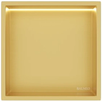 Iebūvējams sienas plaukts Balneo Wall-Box One, zel