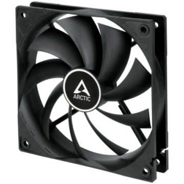 Ventilators Arctic F12, 12 cm, melna krās