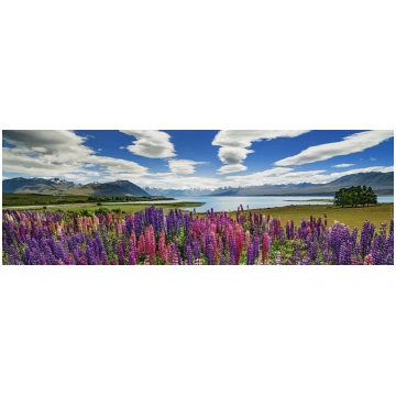 Puzzle Lake Tekapo panorama Heye