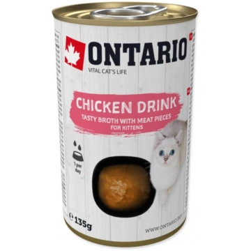 Konservi zupa kaķēniem Ontario Drink Kitten Chicke