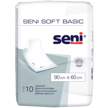 SENI Soft Basic 60x90 cm absorbējošie palagi, 10 g