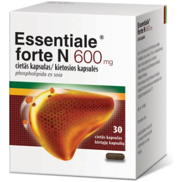 ESSENTIALE® Forte N 600 mg kapsulas, 30 gab RHONE-