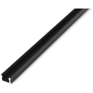 Virsmas 1m, LED Lentes Profils (melns) + balts sti