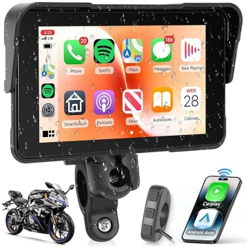 Rimoody 5 collu Carplay ekrāns motociklam Bezvadu 