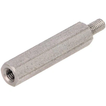 Screwed spacer sleeve; 25mm; Int.thread: M3; Ext.t