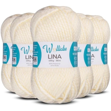 Wollidu Lina vilna adīšanai un tamborēšanai, 500 g