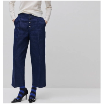 Wide-fit jeans with lurex - 31