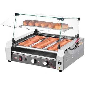 VEVOR hotdogu mašīna 11 ruļļi, nerūsējošais tēraud