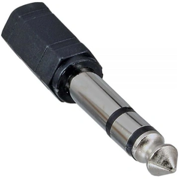 Adapter AV InLine Jack 6.3mm - Jack 3.5mm czarny (