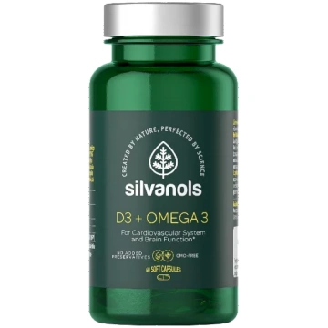SILVANOLS Premium D3 Vitamīns + Omega3 kapsulas, 6