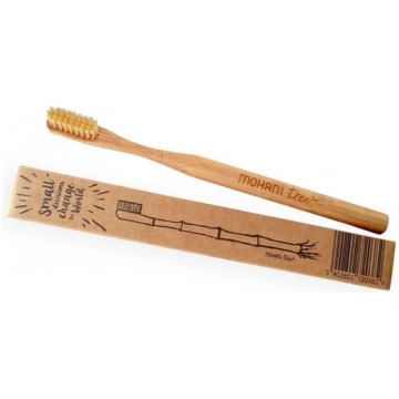 Zobu birste Mohani Bamboo Toothbrush, brūna krās