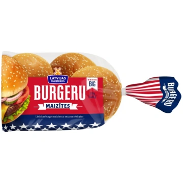 Burgeru maizītes Klasiskās 4 gab 320g Latvijas Mai