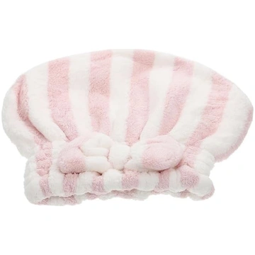 Toyvian 1pc Gestreifte Trockene Haar Kappe Mikrofa