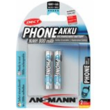 Ansmann AAA NiMH 2x800mAh (DECT phone) Baterijas 5