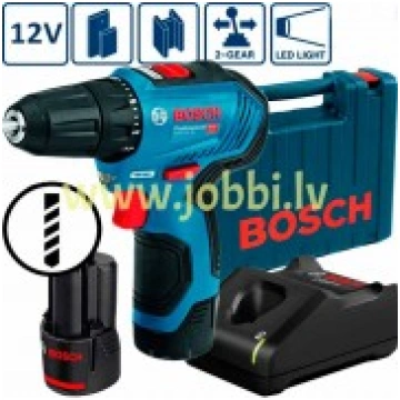 Bosch GSR 12V-30 (2x2,0Ah) urbjmašīna / skrūvgriez