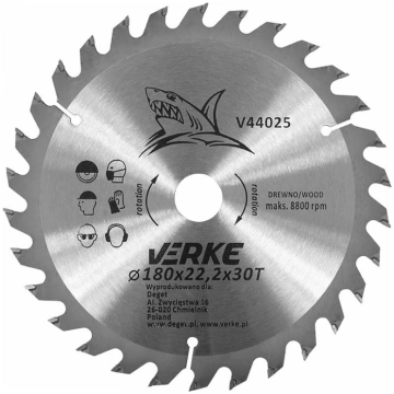 Verke Zāģa ripa kokam 180x22.2x30z VERKE V44025