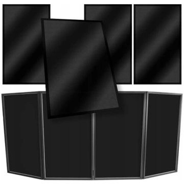 STAND4ME DJ SCREEN LYCRA black screen 4 pcs Portat