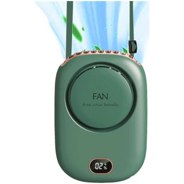 Pārnēsājams mini ventilators karājas kakla uzlādēj