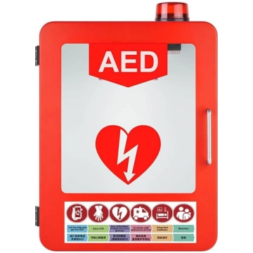 AED defibrilatora glabāšanas skapis, AED defibrila