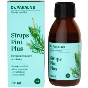 DR.PAKALNS Pini Plus sīrups,120 ml RĪGAS FARMACEIT
