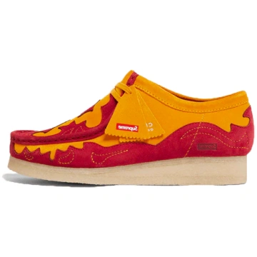Clarks Wallabee Supreme Yellow Red