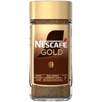 NESCAFE GOLD šķīstošā kafija (stikls) 200g NESTLE