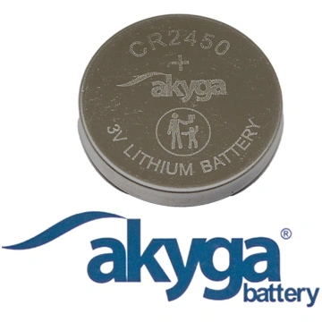 CR2450 baterija 3V AKYGA litija - 1 gb. bez iepako