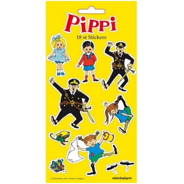 Pipi karikatūru uzlīmes 18gab
