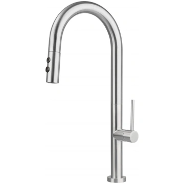 Kitchen faucet with pull-out spout - 2 types of sp
