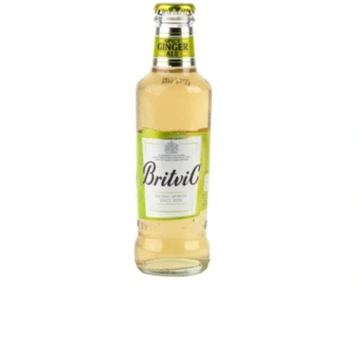 Bezalkoholisks dzēriens BRITVIC Ginger ale, stiklā