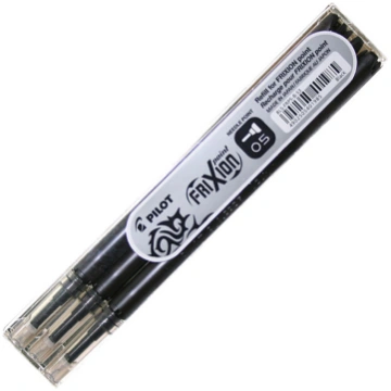 Serdenis PILOT FRIXION POINT 0.5mm, melna tinte, 3