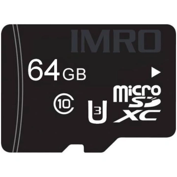IMRO MICROSD10/64GB UHS-3 ADP memory card, MicroSD