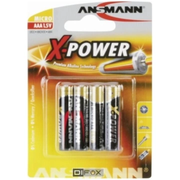 1x4 Ansmann Alkaline Micro AAA LR 03 X-Power 50156