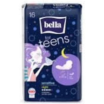 BELLA FOR TEENS Ultra Night Sensitive higiēniskās 