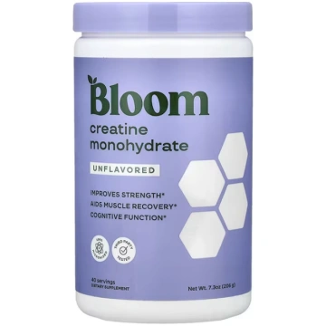 Bloom, Creatine Monohydrate, Unflavored, 7.3 oz (2