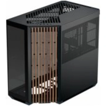 Apnx V1-W-BK-v1 Black/ Wood datoru korpuss APCM-VI