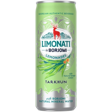 Limonāde Limonati by BORJOMI, tarhūns, bundžā, 0.3