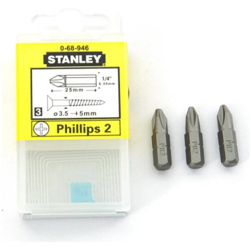 Krusta uzgalis Stanley. PH Nr.2 25mm 3gab. 0-68-94