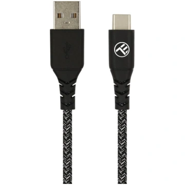 Tellur Green Data cable USB to Type-C 3A 1m nylon 