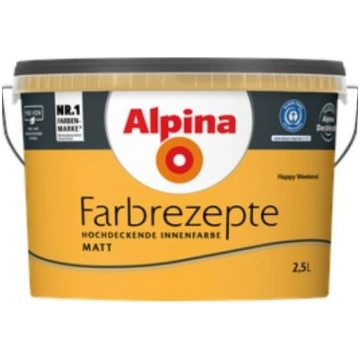 Alpina Farbrezepte Happy Weekend Krāsa Sienām, Mat