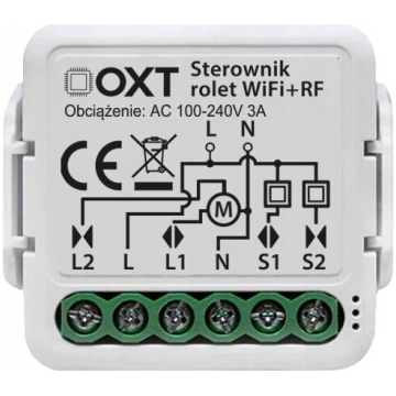 Oxt Wifi+rf mini kontrolleris rullo žalūzijām, Tuy