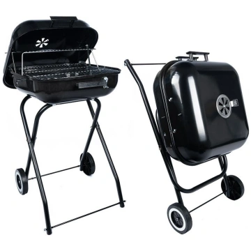 Saliekams dārza grills uz riteņiem HQ