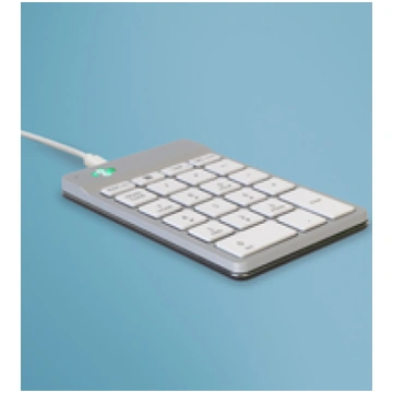 R-Go Tastatur Nummernblock Numpad Break Kabel weis