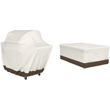 Amazon Basics Dining Table Cover 180cm & BBQ Cover