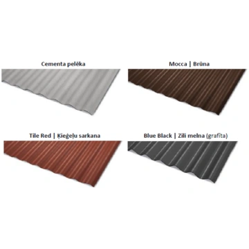 Swisspearl W130-9 viļņotās cementa loksnes (1250 x