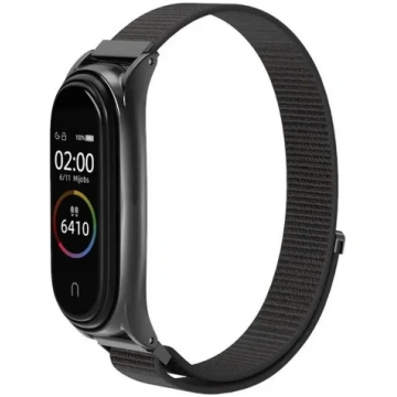 Nylon strap for XIAOMI Mi Band 5 / 6 / 7 black (05