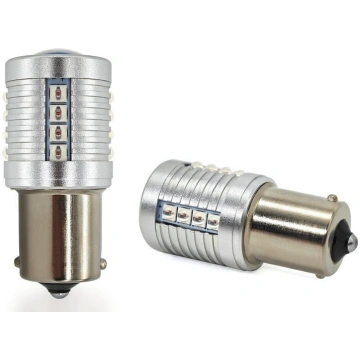 P21W LED BA15S 12-24V CANBUS spuldze 2000lm sarkan