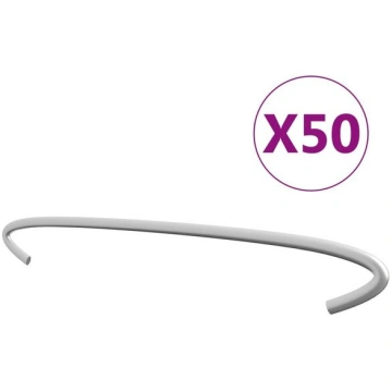 vidaXL gabiona āķi, 50 gab., cinkots tērauds, 30 c